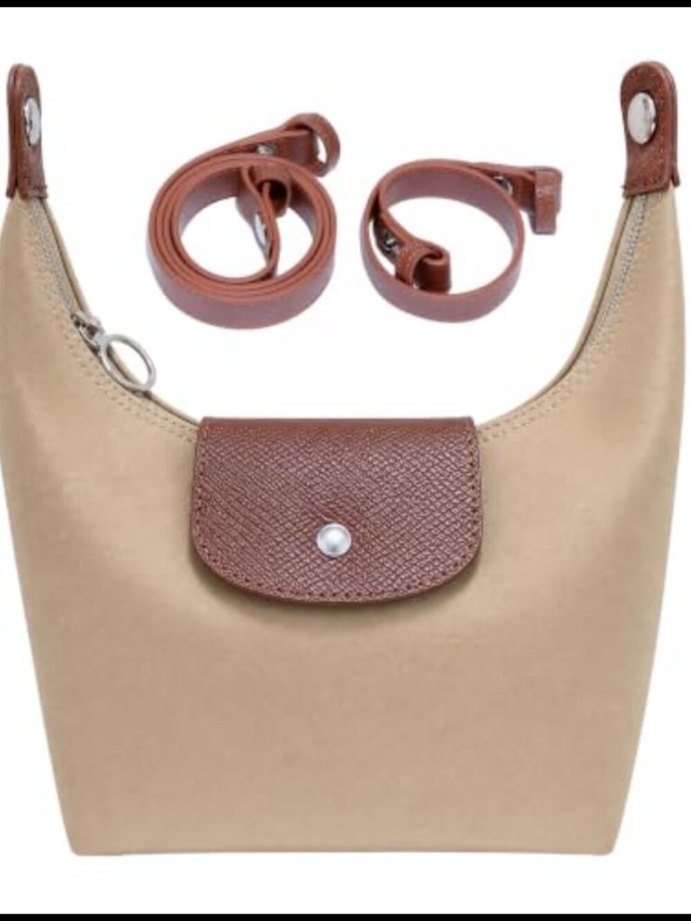 Mini Nylon Crossbody Bag Convertible 3-Way Hobo Purse for Women